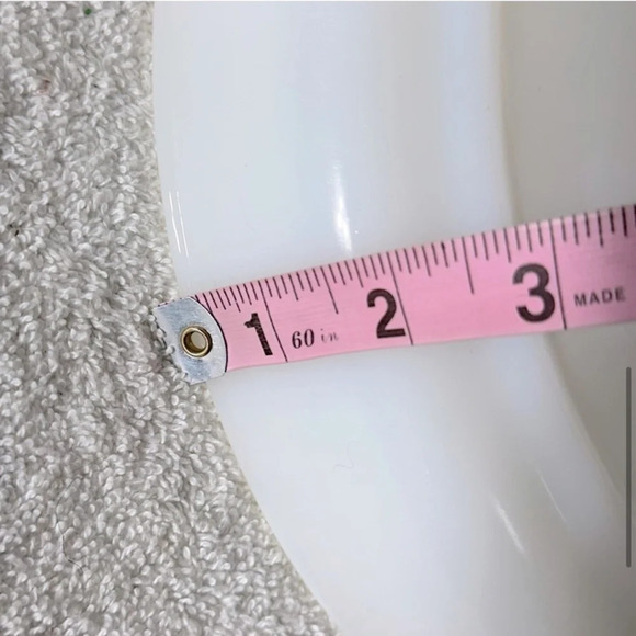 Vintage Dynaware Pyr-O-Rey Brown Daisy Shallow Oval Milk Glass Casserole Dish - Picture 8 of 10